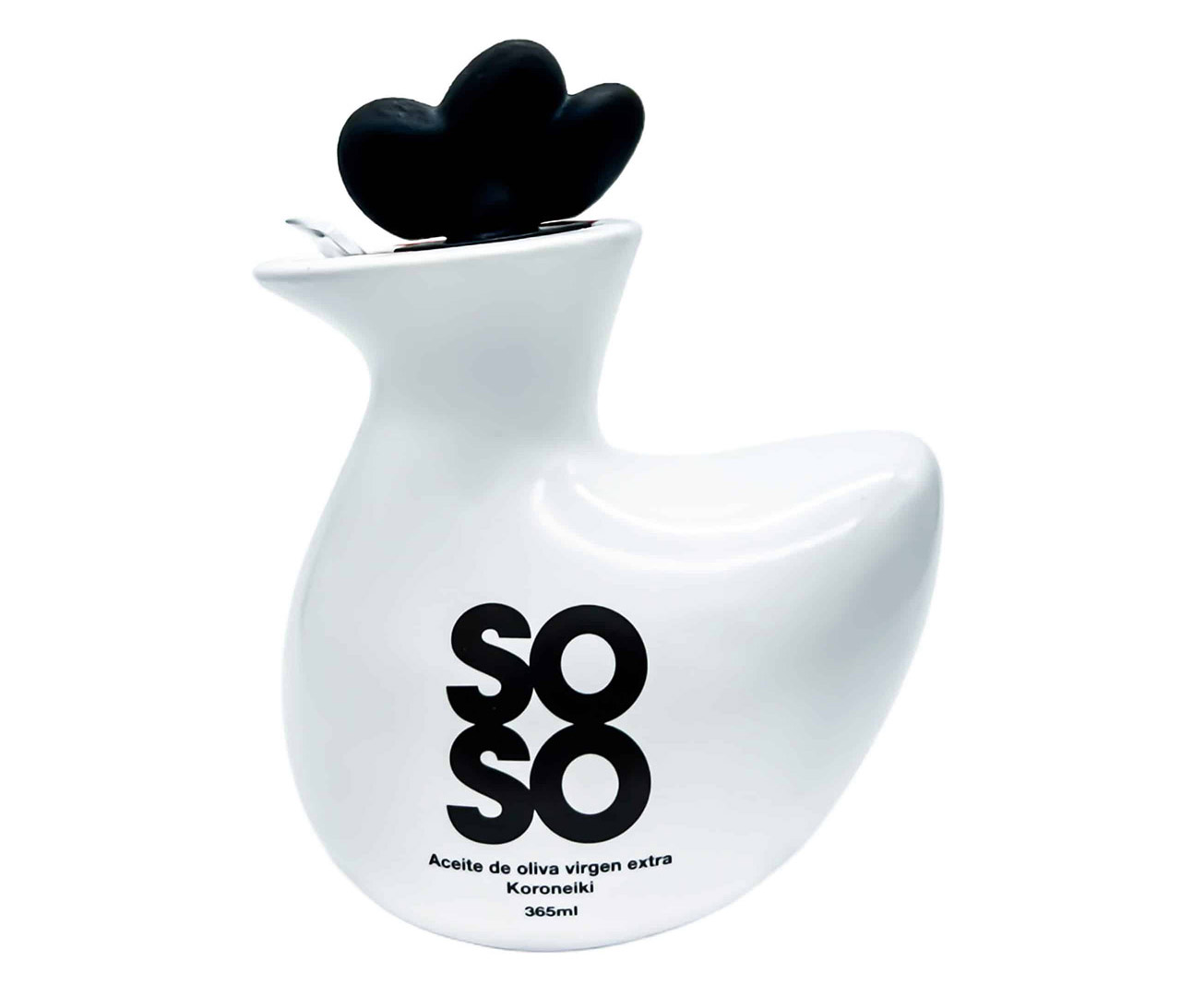 botella de cerámica personalizada de aceite de oliva marca soso
