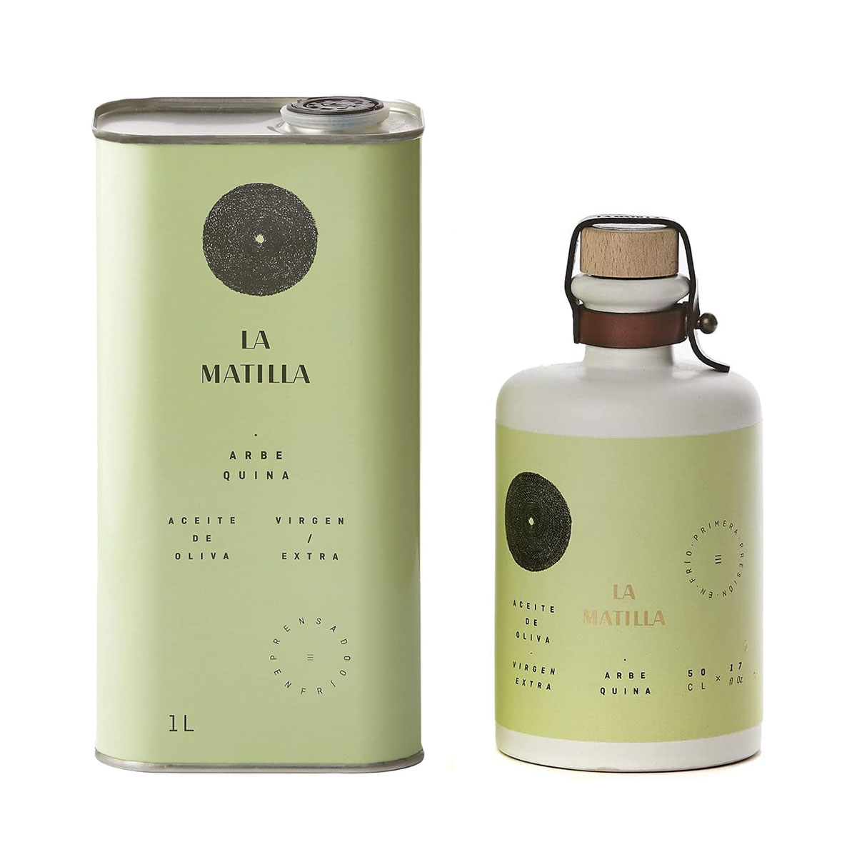 botella de cerámica rellenable de aceite de oliva la matilla