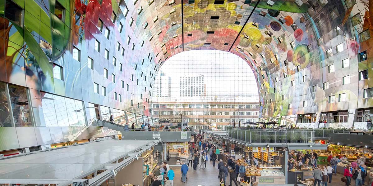 mercado Martkhal en Rotterdam, Países Bajos