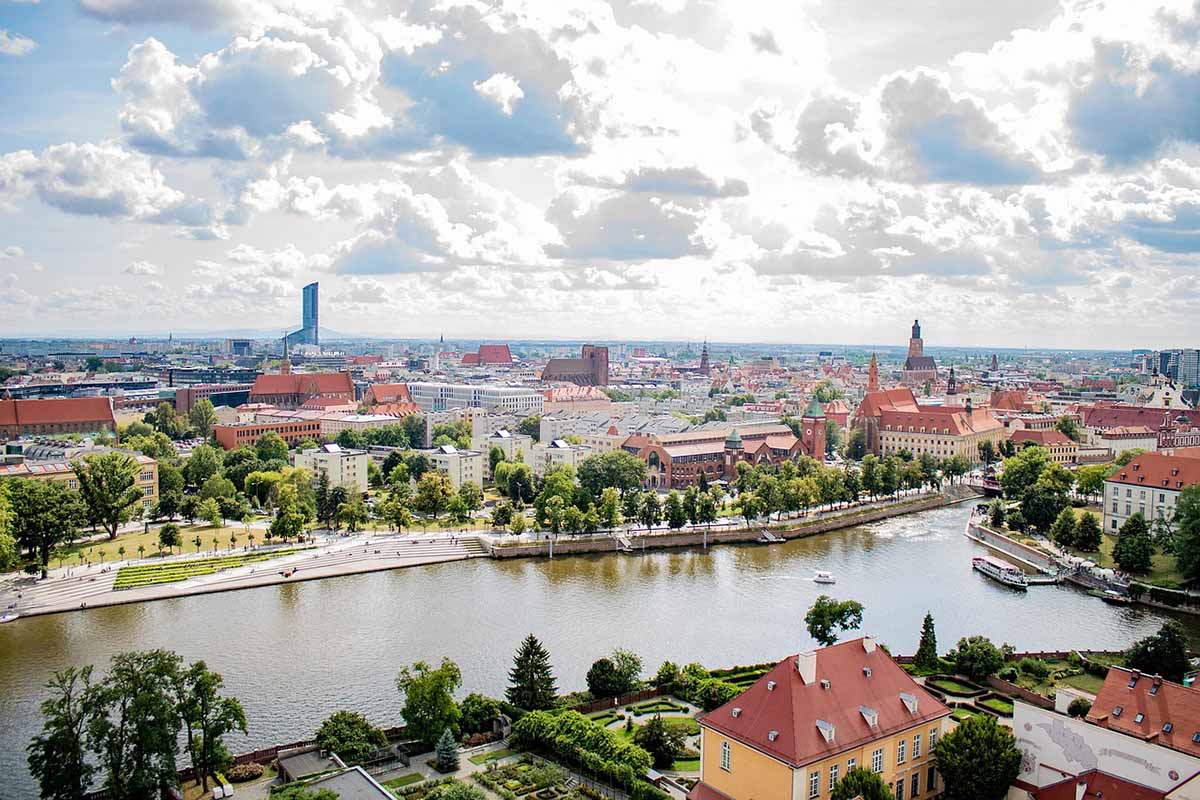 Vista panorámica de Wrocław