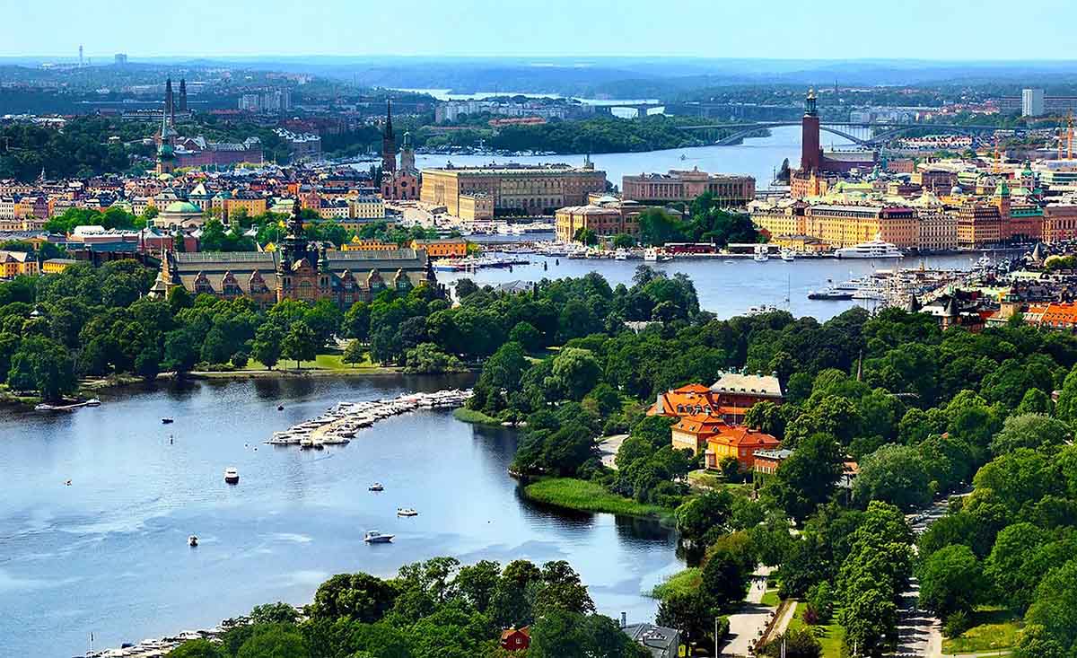 Vista de Estocolmo, capital de Suecia, uno de los mercados nórdicos con oportunidades para exportar aceite de oliva virgen extra