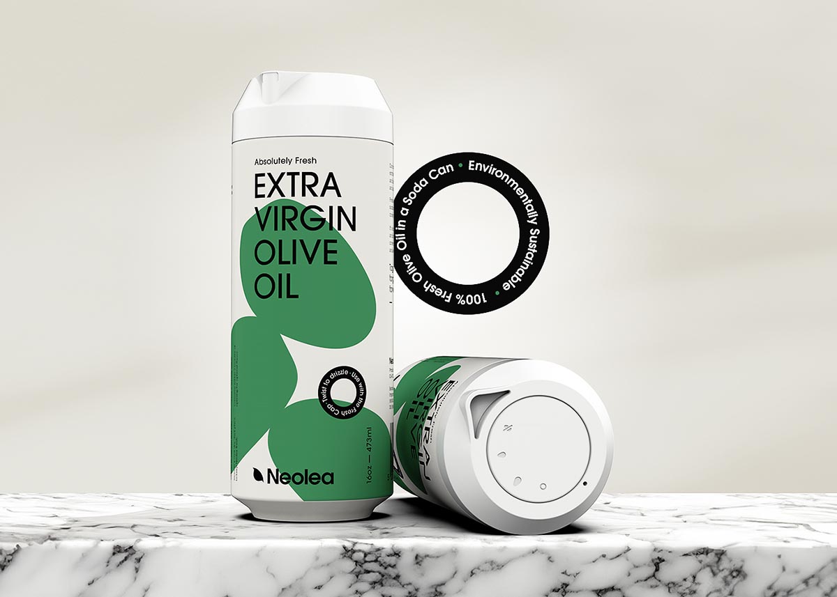 neolea lata de aluminio y cierre reutilizable fresh cap