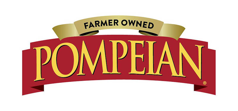 Nuevo logotipo de Pompeian con la mención Farmer Owned